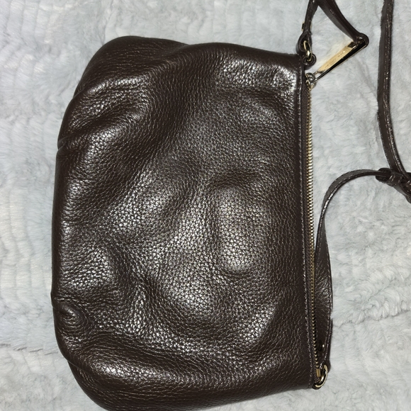Michael Kors Dark Brown Leather Crossbody Bag - Picture 3 of 9